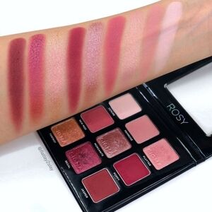 Sigma Beauty Rosy Eyeshadow Palette With Pink Burgundy Matte And Shimmers